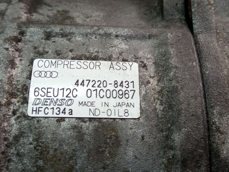 Recambio de compresor aire acondicionado para audi a4 referencia OEM IAM 4472208431  