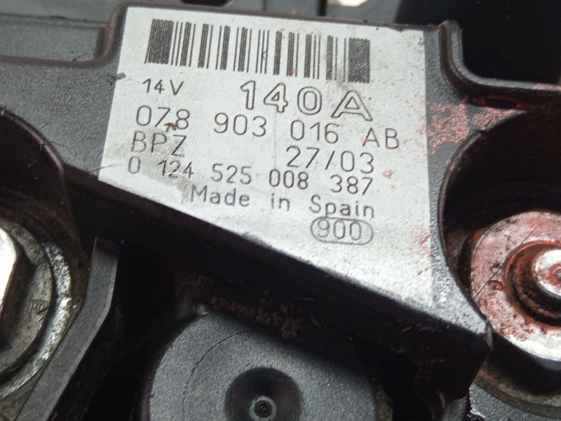 Recambio de alternador para audi a4 referencia OEM IAM 078903016AB0124525008387  