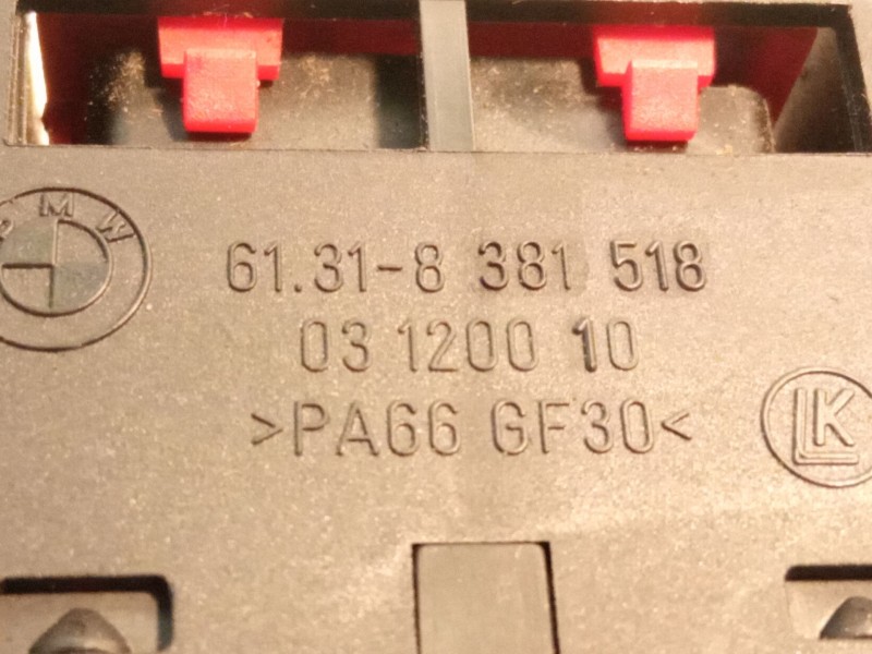 Recambio de mando elevalunas delantero izquierdo para bmw serie 3 referencia OEM IAM 61318381518  