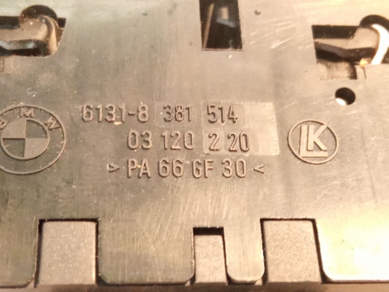 Recambio de mando elevalunas delantero derecho para bmw serie 3 referencia OEM IAM 61318381514  