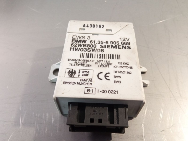 Recambio de centralita inmovilizador para bmw serie 3 referencia OEM IAM 61356905669  