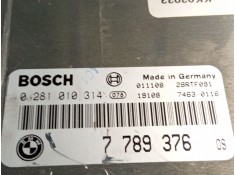 Recambio de centralita motor para bmw serie 3 referencia OEM IAM 7789376  0281010314 2