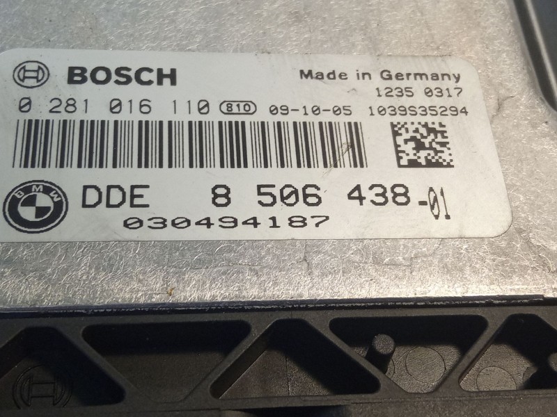 Recambio de centralita motor para bmw 320 referencia OEM IAM 850643801  0281016110