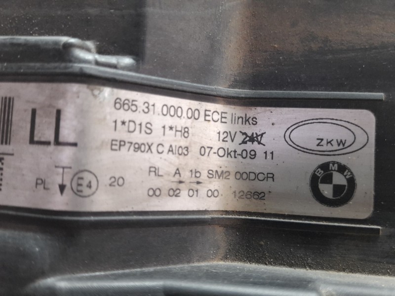 Recambio de faro delantero izquierdo para bmw 320 referencia OEM IAM 6653100000  