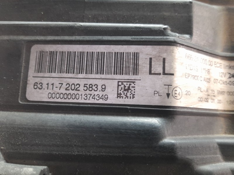 Recambio de faro delantero izquierdo para bmw 320 referencia OEM IAM 6653100000  