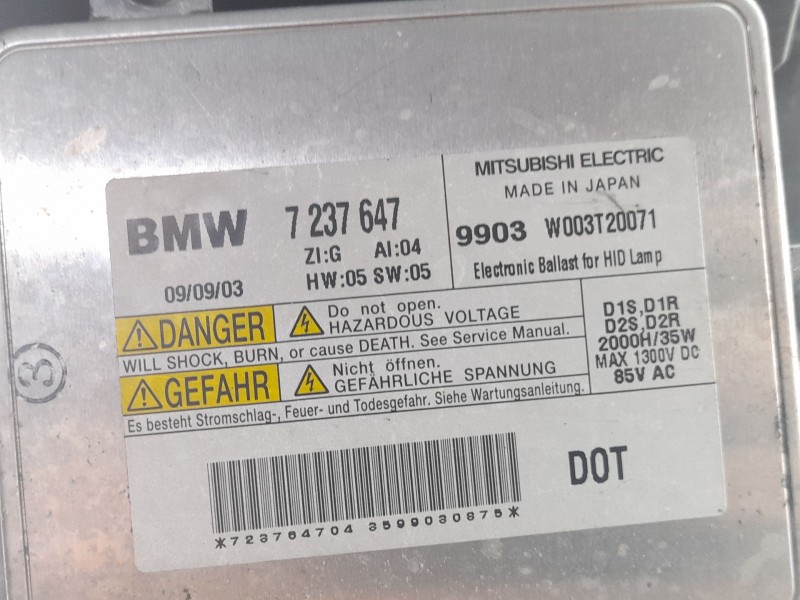 Recambio de faro delantero izquierdo para bmw 320 referencia OEM IAM 6653100000  