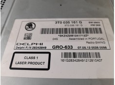 Recambio de sistema audio / radio cd para skoda superb ii (3t4) 1.6 tdi referencia OEM IAM 3T0035161G   2