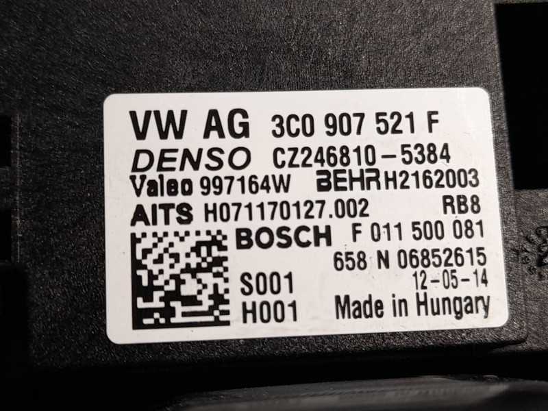 Recambio de motor calefaccion para skoda superb ii (3t4) 1.6 tdi referencia OEM IAM 3c0907521f  