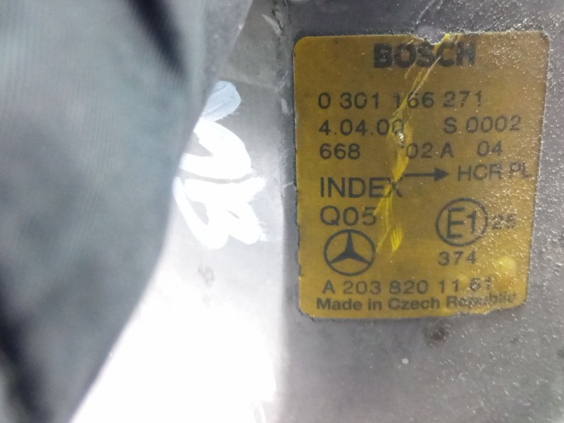 Recambio de faro delantero izquierdo para mercedes-benz c220 cdi w203 referencia OEM IAM A2038201161  