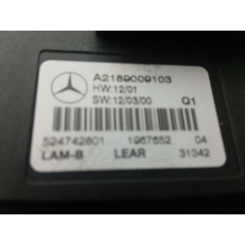 Recambio de centralita faros xenon para mercedes-benz clase c (w204) c 180 cdi (204.000) referencia OEM IAM A2189009103  