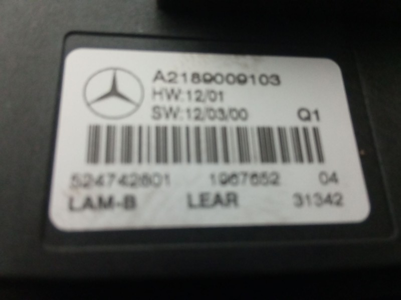 Recambio de centralita faros xenon para mercedes-benz clase c (w204) c 180 cdi (204.000) referencia OEM IAM A2189009103  