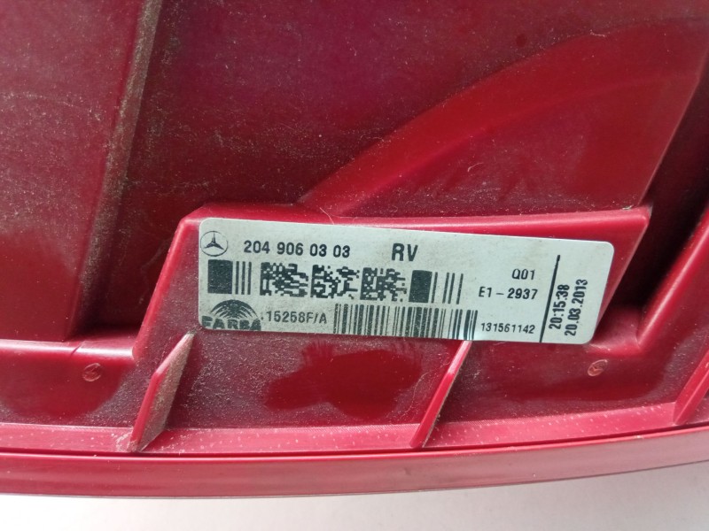 Recambio de piloto trasero derecho para mercedes-benz clase c (w204) c 180 cdi (204.000) referencia OEM IAM 2049060303  