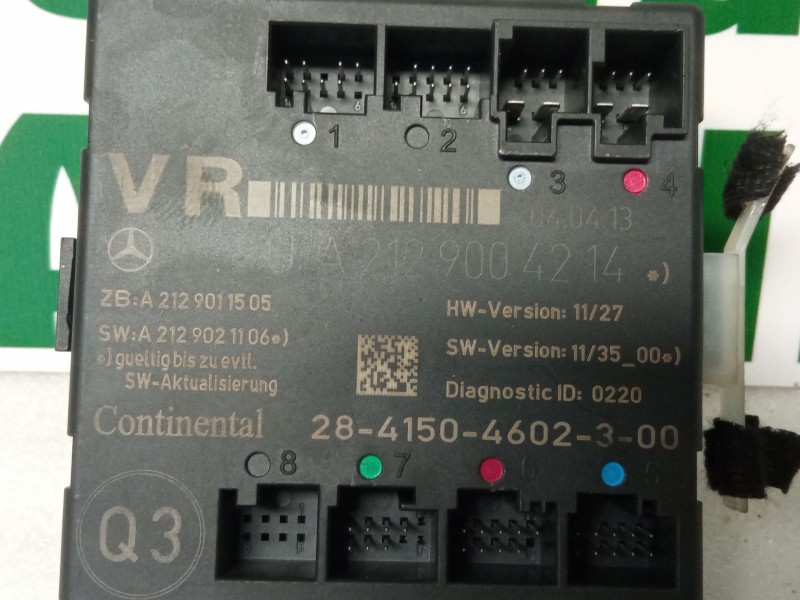 Recambio de modulo electronico para mercedes-benz clase c (w204) c 180 cdi (204.000) referencia OEM IAM A2129004214  