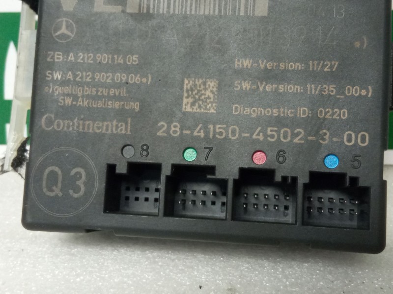 Recambio de modulo electronico para mercedes-benz clase c (w204) c 180 cdi (204.000) referencia OEM IAM A2129003914  