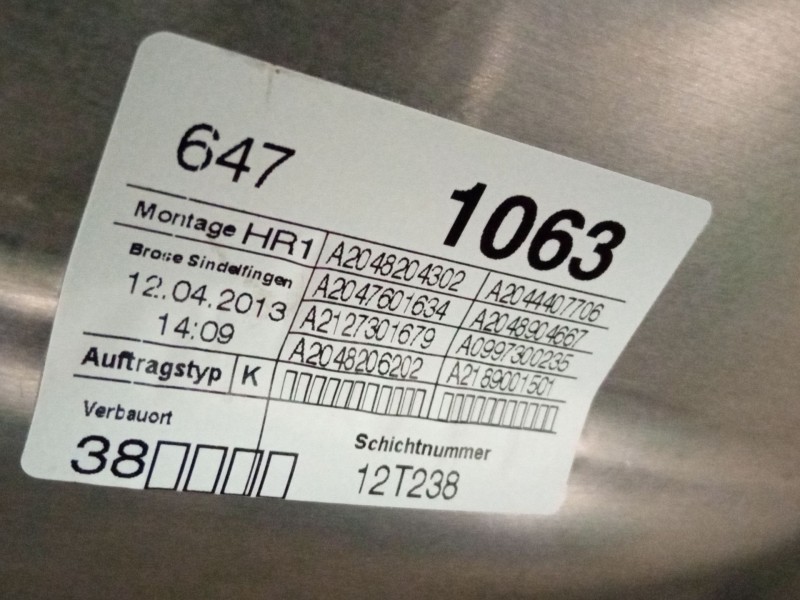 Recambio de elevalunas trasero derecho para mercedes-benz clase c (w204) c 180 cdi (204.000) referencia OEM IAM A2048204302  