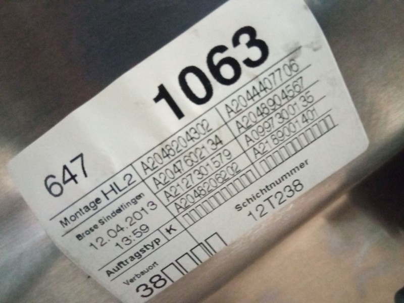 Recambio de elevalunas trasero izquierdo para mercedes-benz clase c (w204) c 180 cdi (204.000) referencia OEM IAM A2048204302  