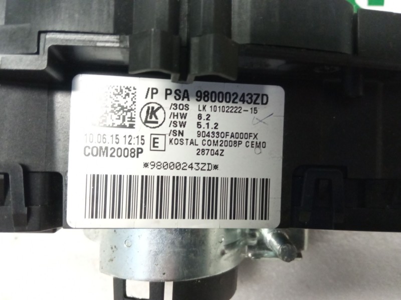 Recambio de mando multifuncion para peugeot 508 referencia OEM IAM 98000243ZD  