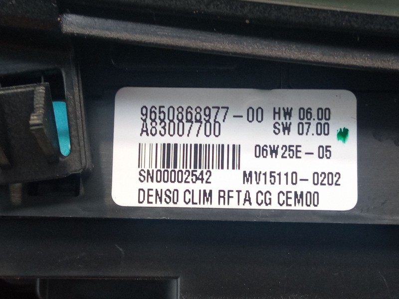 Recambio de mando calefaccion aire acondicionado para citroën c4 referencia OEM IAM A83007700-96650868977  