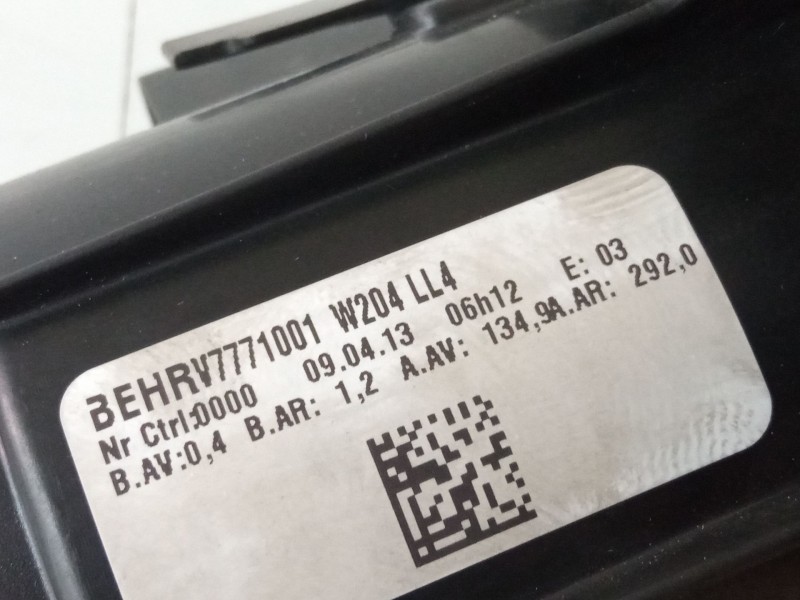 Recambio de ventilador calefaccion para mercedes-benz clase c (w204) c 180 cdi (204.000) referencia OEM IAM 9409653V7771001W204L