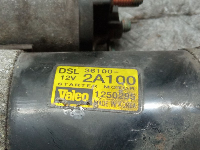 Recambio de motor arranque 8 dientes para kia picanto referencia OEM IAM 361002A1001250295  