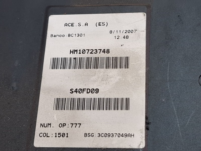 Recambio de caja reles / fusibles para seat leon (1p1) 1.9 tdi referencia OEM IAM 3C0937049AH  