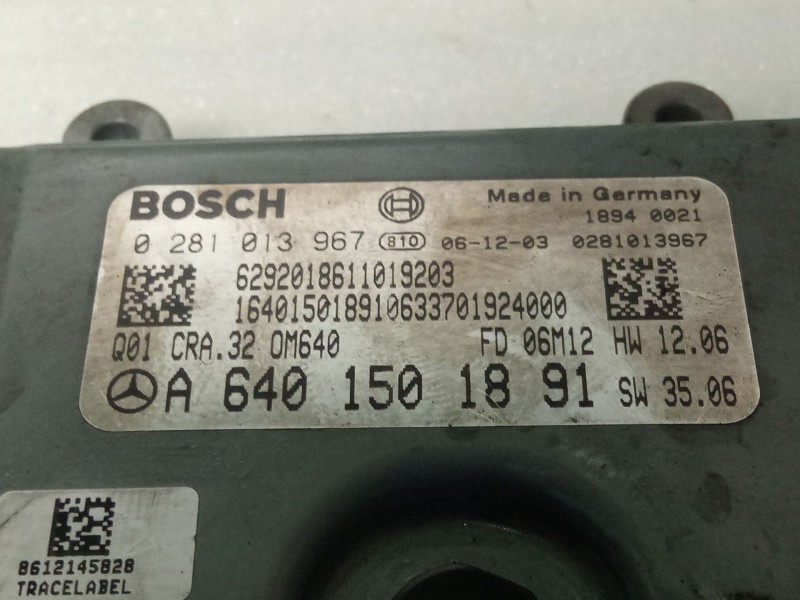 Recambio de centralita motor para mercedes-benz b200 referencia OEM IAM A6401501891  