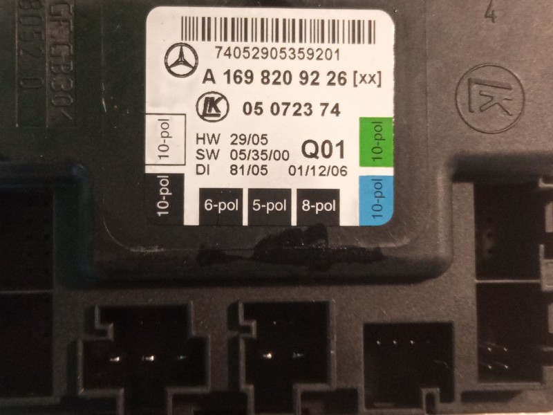 Recambio de centralita cierre para mercedes-benz b200 referencia OEM IAM A1698209226  