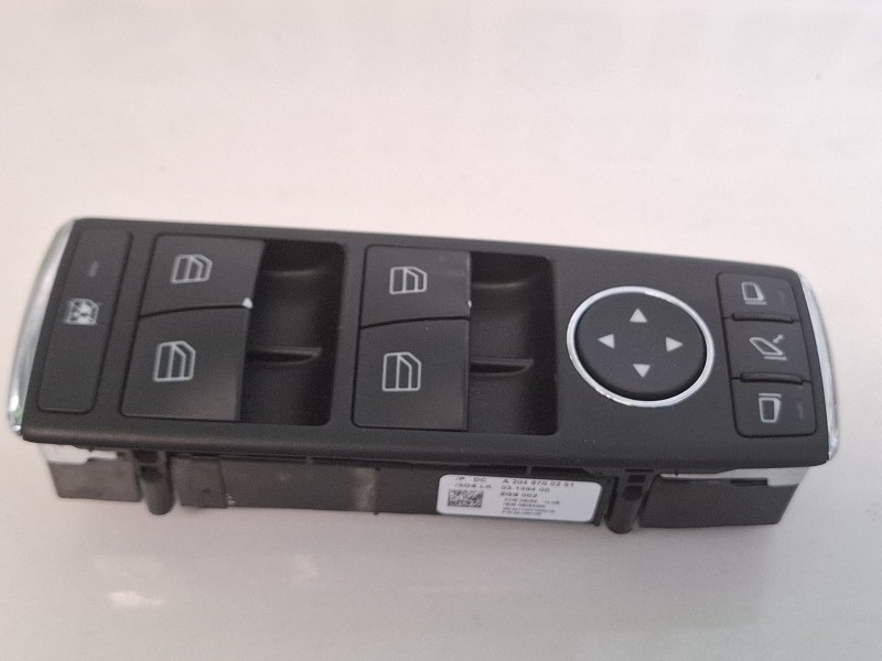 Recambio de mando elevalunas delantero izquierdo para mercedes-benz c220cdi w204 referencia OEM IAM A2048700251   Recambio de mando elevalunas delantero izquierdo para mercedes-benz c220cdi w204 referencia OEM IAM A2048700251