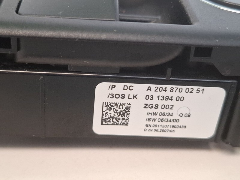 Recambio de mando elevalunas delantero izquierdo para mercedes-benz c220cdi w204 referencia OEM IAM A2048700251  