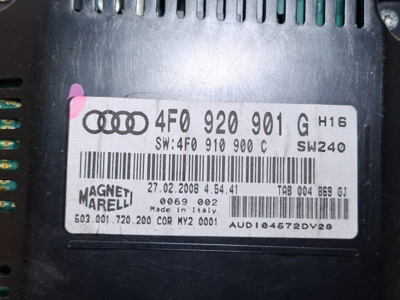 Recambio de cuenta kilometros para audi a6 c6 (4f2) 3.0 tdi quattro referencia OEM IAM 4F0920901G  