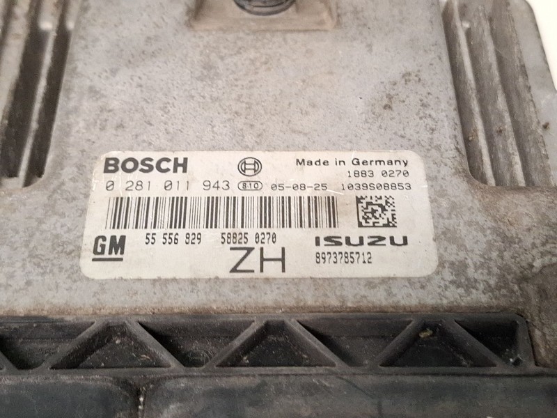 Recambio de centralita motor para opel astra referencia OEM IAM 0281011943  