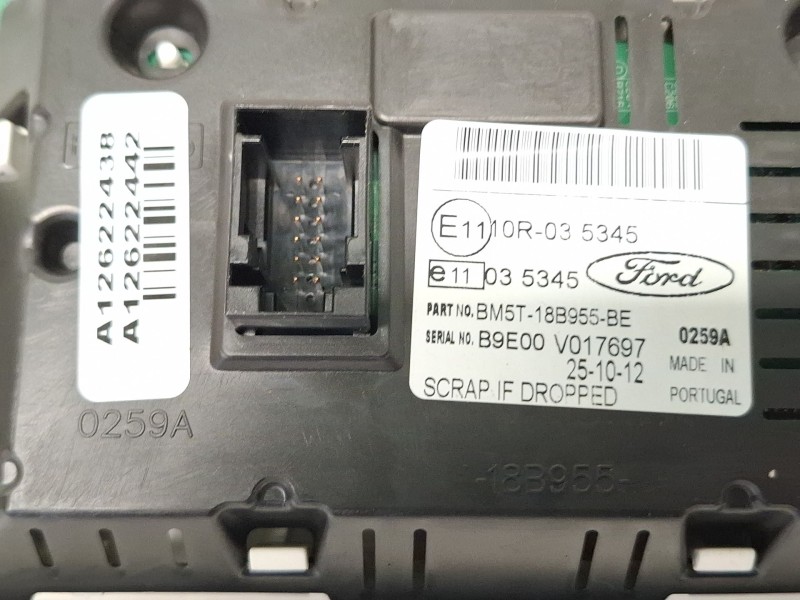 Recambio de pantalla multifuncion para ford focus iii 1.0 ecoboost referencia OEM IAM A12622438BM5T18B955BE  