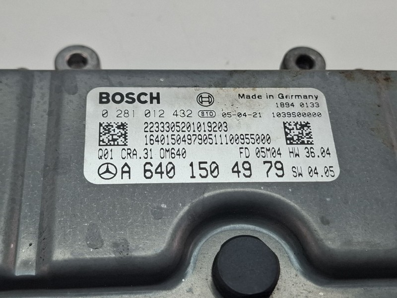 Recambio de centralita motor para mercedes-benz a 200 cdi referencia OEM IAM A64015049790281012432  
