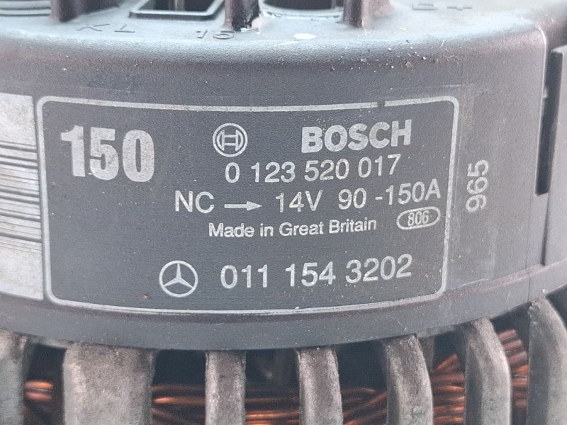 Recambio de alternador para mercedes-benz s320 referencia OEM IAM 01115432020123520017  