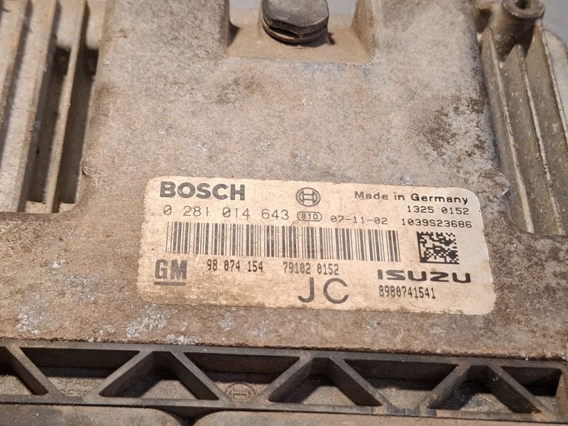 Recambio de centralita motor para opel astra referencia OEM IAM 0281014643  