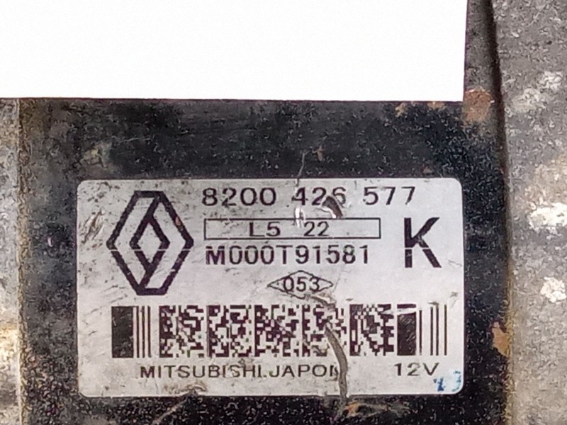 Recambio de motor arranque para renault kangoo 1.5 d 68 cv (k9kv7) referencia OEM IAM 8200426577 M000T91581  Recambio de motor arranque para renault kangoo 1.5 d 68 cv (k9kv7) referencia OEM IAM 8200426577 M000T91581