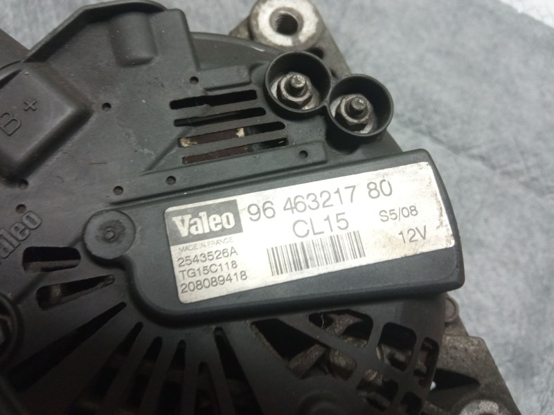 Recambio de alternador para peugeot 207 referencia OEM IAM 9646321780  
