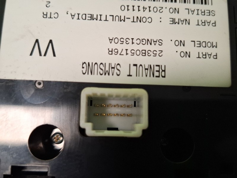 Recambio de mando radio para renault laguna iii referencia OEM IAM 253B05176R  