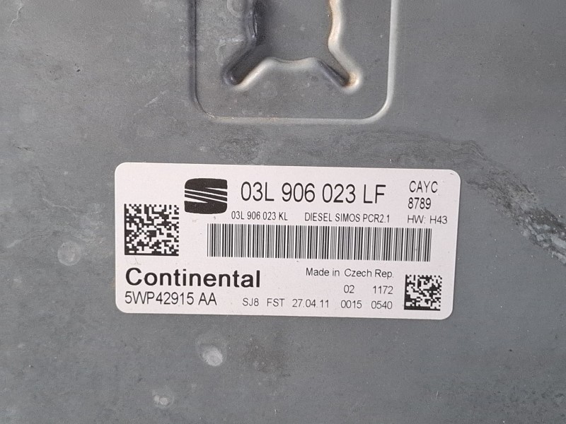 Recambio de centralita motor para seat leon referencia OEM IAM 03L906023LF  