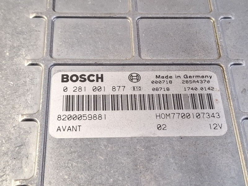 Recambio de centralita motor para renault megane referencia OEM IAM 0281001877  