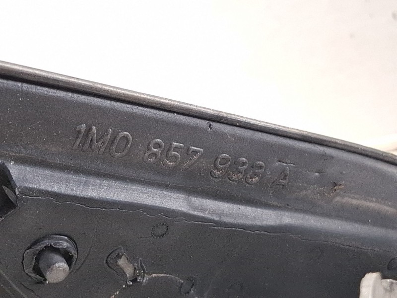 Recambio de espejo retrovisor izquierdo manual para seat león 1.9 tdi 100 cv referencia OEM IAM 1MO857933A  