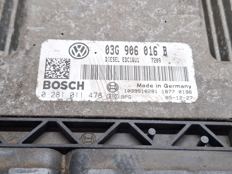 Recambio de centralita motor para volkswagen golf referencia OEM IAM 028101147803G906016B  