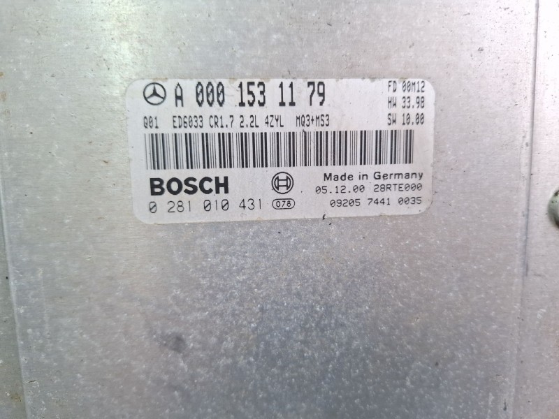 Recambio de centralita motor para mercedes-benz 108 d referencia OEM IAM A00015311790281010431  