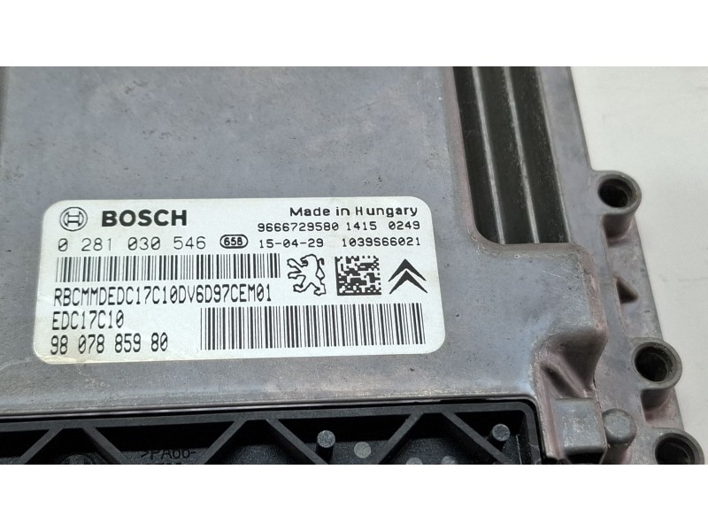 Recambio de centralita motor para peugeot 208 referencia OEM IAM 98078859800281030546  