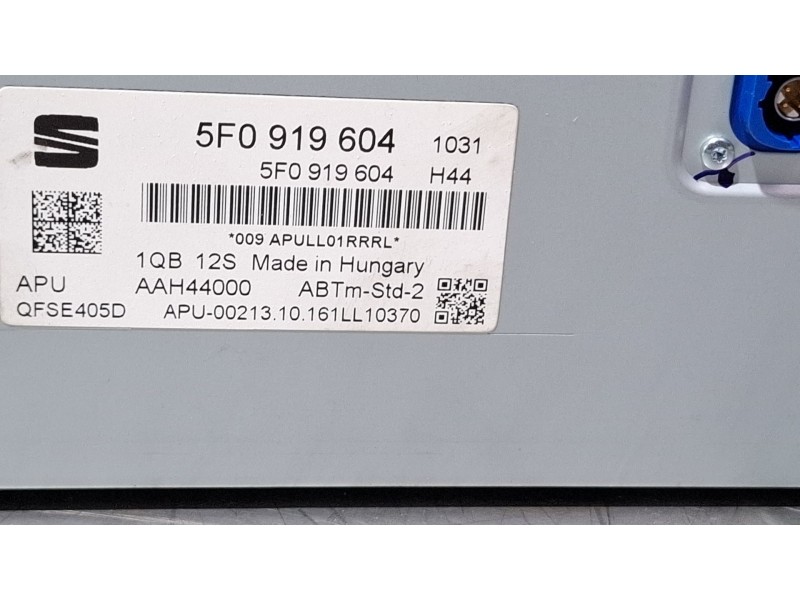 Recambio de sistema audio / radio cd para seat leon (5f1) 2.0 tdi referencia OEM IAM 5F0919604  