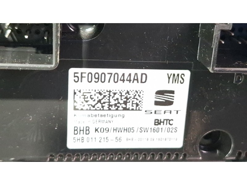 Recambio de mando calefaccion aire acondicionado para seat leon (5f1) 2.0 tdi referencia OEM IAM 5F0907044AD  