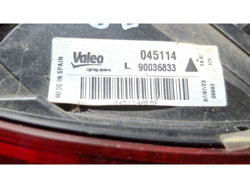 Recambio de piloto carrocería trasero izquierdo para seat leon (5f1) 2.0 tdi referencia OEM IAM 90036833  