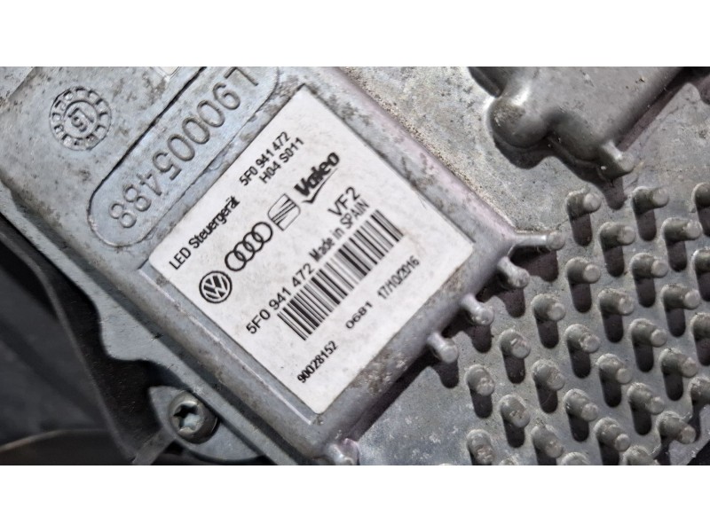 Recambio de faro delantero izquierdo para seat leon (5f1) 2.0 tdi referencia OEM IAM 5F1941007E  