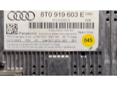 Recambio de pantalla multifuncion para audi a4 referencia OEM IAM 8T0919603E   2