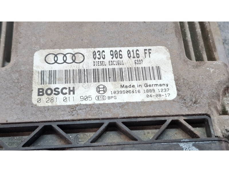 Recambio de centralita motor para audi a3 referencia OEM IAM 03G906016FF0281011905  
